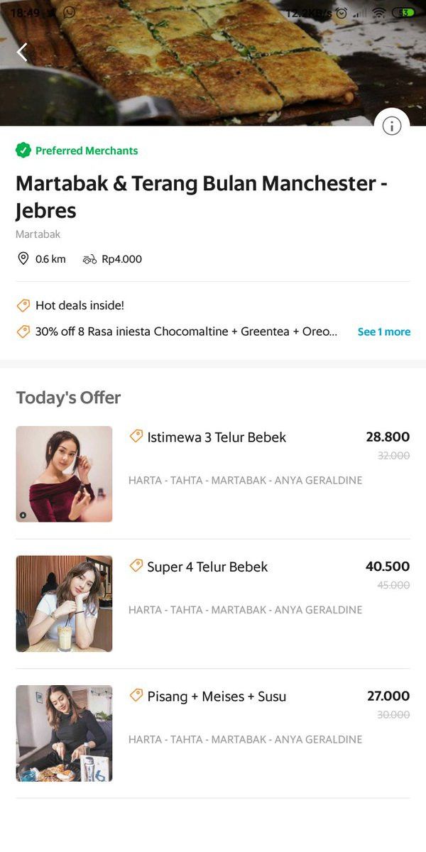 Deskripsi Menu Makanan